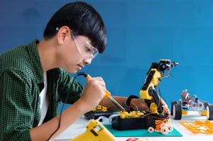A 10th grade student exploring his interest in robotics