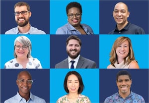 A grid of nine diverse Collegewise counselors, reflecting the team's varied backgrounds and experience