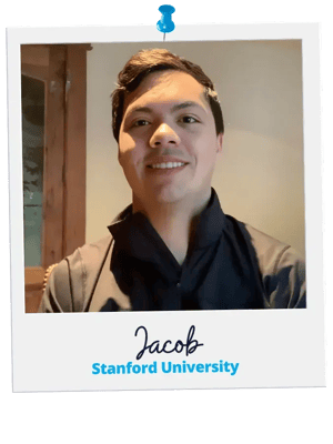 Jacob, a Collegewise student, admitted to Stanford University