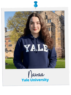 Navaa, a Collegewise student, admitted to Yale University
