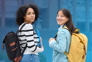 Two college students looking interested, representing the topic of the webinar 