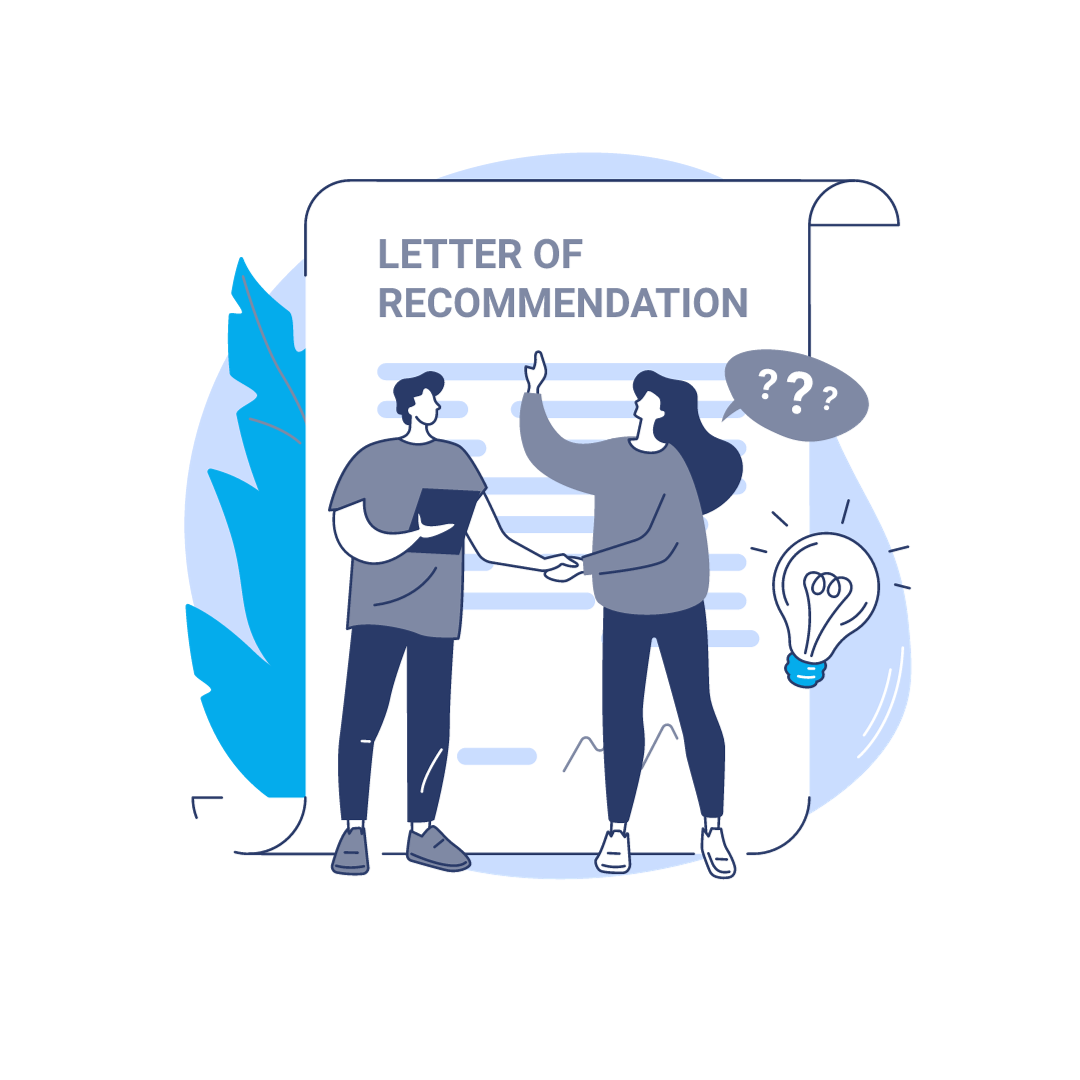 letters of recommendation graphic